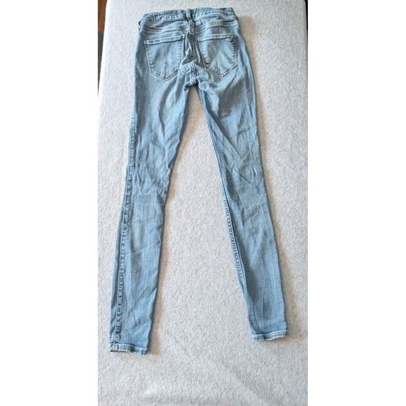Hollister Jeans 00R Womens 23x28 Low-Rise Jean Legging Light Wash Stretch Skinny - Picture 8 of 15